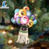 Pug With Balloons Christmas Ornament, Gift For Christmas