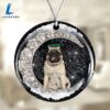 Pug With Crown Diamond Ornament, Gift For Christmas