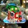 Pug With Rudolph's House Christmas Ornament, Gift For Christmas Dog Loves 3 Pug With Rudolph's House Christmas Ornament, Gift For Christmas