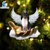 Rat Terrier On The Hands Of Jesus Ornament, Gift For Christmas