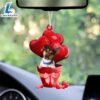Rat Terrier Red Heart Balloon Ornament, Gift For Christmas