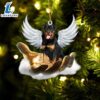 Rottweiler On The Hands Of Jesus Ornament, Gift For Christmas Dog Loves 3 Rottweiler On The Hands Of Jesus Ornament, Gift For Christmas