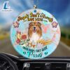 Rough Collie Sometimes They Have Paws Ornament, Gift For Christmas