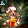 Rough Collie-Dogs Give Gifts Hanging Ornament, Gift For Christmas Dog Loves 2 Rough Collie-Dogs Give Gifts Hanging Ornament, Gift For Christmas