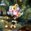 Russkiy Toy With Balloons Christmas Ornament, Gift For Christmas Dog Loves 3 Russkiy Toy With Balloons Christmas Ornament, Gift For Christmas