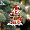 Russkiy-Toy With Mushroom House Christmas Ornament, Gift For Christmas Dog Loves 2 Russkiy-Toy With Mushroom House Christmas Ornament, Gift For Christmas