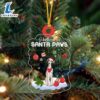 Saluki Christmas Ornament, Gift For Christmas Dog Loves 3 Saluki Christmas Ornament, Gift For Christmas