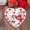 Saluki Happy Valentine's Day Ornament, Gift For Christmas