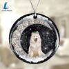 Samoyed With Crown Diamond Ornament, Gift For Christmas
