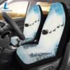 Santa Claus And His Reindeer Car Seat Covers Car Decor 2 Santa Claus And His Reindeer Car Seat Covers