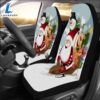 Santa Claus Snowman And Red Nosed Reindeer Car Seat Covers Car Decor 3 Santa Claus Snowman And Red Nosed Reindeer Car Seat Covers