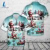 Santa Fishing Funny Santa Christmas Hawaiian Shirt - Gift Christmas Hawaiian 2 Santa Fishing Funny Santa Christmas Hawaiian Shirt