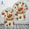 Santa Rooster Christmas Hawaiian Shirt
