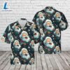 Santa Seamless Laughing Santa Claus Christmas Hawaiian Shirt