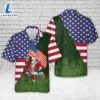 Santa Usa Flag Christmas Hawaiian Shirt