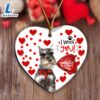 Schnauzer Happy Valentine's Day Ornament, Gift For Christmas