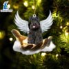 Schnauzer On The Hands Of Jesus Ornament, Gift For Christmas Dog Loves 2 Schnauzer On The Hands Of Jesus Ornament, Gift For Christmas