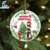Christmas 2024 Schnauzer Tree Merry Christmas Ornament, Gift For Christmas 3 Schnauzer Tree Merry Christmas Ornament, Gift For Christmas
