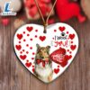 Scotch Collie Happy Valentine's Day Ornament, Gift For Christmas