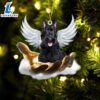Scottish Terrier On The Hands Of Jesus Ornament, Gift For Christmas