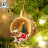 Sheltie Sleeping In A Cup Christmas Ornament, Gift For Christmas