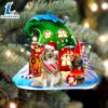 Shetland Sheepdog With Rudolph's House Christmas Ornament, Gift For Christmas