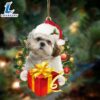 Shih Tzu-Dogs Give Gifts Hanging Ornament, Gift For Christmas Dog Loves 2 Shih Tzu-Dogs Give Gifts Hanging Ornament, Gift For Christmas