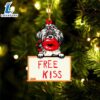 Shih-Tzu Free Kiss Christmas Ornament, Gift For Christmas Dog Loves 2 Shih-Tzu Free Kiss Christmas Ornament, Gift For Christmas