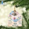 Shih-Tzu God Says You Ornament, Gift For Christmas Dog Loves 3 Shih-Tzu God Says You Ornament, Gift For Christmas