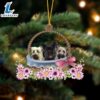 Skye Terrier Dogs In The Basket Ornament, Gift For Christmas Dog Loves 2 Skye Terrier Dogs In The Basket Ornament, Gift For Christmas
