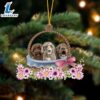 Spanish Water Dog Dogs In The Basket Ornament, Gift For Christmas Dog Loves 3 Spanish Water Dog Dogs In The Basket Ornament, Gift For Christmas