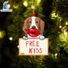 Springer-Spaniel Free Kiss Christmas Ornament, Gift For Christmas Dog Loves 3 Springer-Spaniel Free Kiss Christmas Ornament, Gift For Christmas
