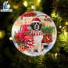 Christmas 2024 St Bernard With Red Truck Christmas Ornament, Gift For Christmas 2 St Bernard With Red Truck Christmas Ornament, Gift For Christmas