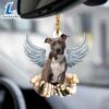 Staffordshire Bull Terrier Angel Dog Memorial Ornament, Gift For Christmas