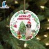 St-Bernard Tree Merry Christmas Ornament, Gift For Christmas