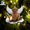 Toy Poodle On The Hands Of Jesus Ornament, Gift For Christmas