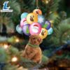 Toy Poodle With Balloons Christmas Ornament, Gift For Christmas Dog Loves 3 Toy Poodle With Balloons Christmas Ornament, Gift For Christmas