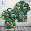 Tractor Christmas Tropical Leaves Hawaiian Shirt - Gift Christmas Hawaiian 2 Tractor Christmas Tropical Leaves Hawaiian Shirt