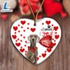 Weimaraner Happy Valentine's Day Ornament, Gift For Christmas