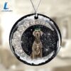 Weimaraner With Crown Diamond Ornament, Gift For Christmas