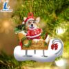 Welsh Corgi Merry Christmas Ornament, Gift For Christmas