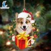 Welsh Corgi-Dogs Give Gifts Hanging Ornament, Gift For Christmas