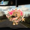 Wheaten Terrier Sleeping In The Seashell Ornament, Gift For Christmas Dog Loves 3 Wheaten Terrier Sleeping In The Seashell Ornament, Gift For Christmas