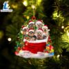 Yorkshire Terrier Dogs In A Gift Bag Christmas Ornament, Gift For Christmas