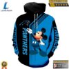 Carolina Panthers Football Mickey Mouse 3D Hoodie - Gift for Mickey Fans