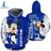 Cheer The Team With Mickey Mouse Paints Logo Kentucky Wildcats 3D Hoodie - Shirts Gift for Mickey Fans