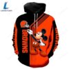 Cleveland Browns Mickey Mouse 3D Hoodie Zip Hoodie, Nfl 3D All Over Print Hoodie