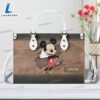 Custom name Mickey Leather Handbag