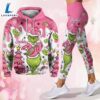 Grinch Pink Snowflakes Christmas - Personalized Hoodie and Leggings