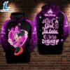Juts A Girl In Love Mickey Over Print 3d Hoodie Zip Hoodie 574 - Shirts Gift for Mickey Fans